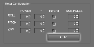 Motor Configuration in GUI