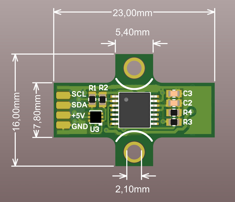 BaseCam AS5048B iFlight-compatible magnetic encoder