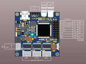 BaseCam SimpleBGC 32-bit Extended Controller Connection Diagram