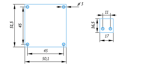 BaseCam (AlexMos) SimpleBGC 1.0 Controller Size